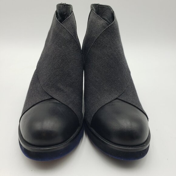 Patrizia Bonfanti Heeled Ankle Booties Boots 7 Womens Leather  Black - Picture 3 of 11